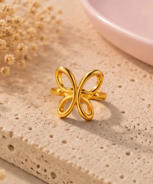 Golden Loop Ring